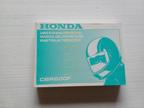 Honda CBR 600 F 1999 manuale uso manutenzione originale italiano