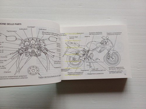 Honda CBR 600 F 1999 manuale uso manutenzione originale italiano