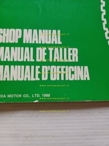 Honda CBR 600 F VARIANTI 1988 manuale officina originale