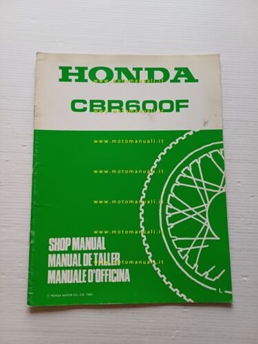 Honda CBR 600 F VARIANTI 1989 manuale officina originale