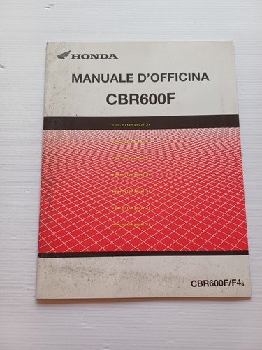 Honda CBR 600 F VARIANTI 2003-04 manuale officina ITALIANO originale