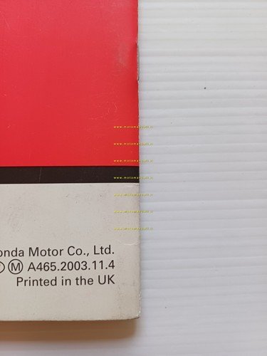 Honda CBR 600 F VARIANTI 2003-04 manuale officina ITALIANO originale