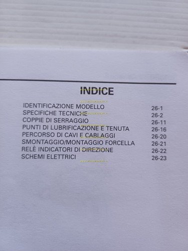 Honda CBR 600 F VARIANTI 2004 manuale officina ITALIANO originale