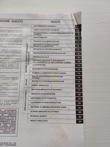 HONDA CBR 600 RR 2003 manuale officina ITALIANO originale