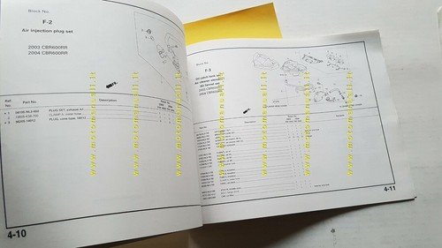 HONDA CBR 600 RR 2004 Racing Kit catalogo ricambi manuale …