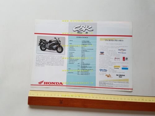 Honda CBR 900 Fireblade 1992 depliant italiano originale