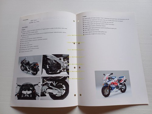 Honda CBR 900 RR 1992 presentazione scheda tecnica per la …