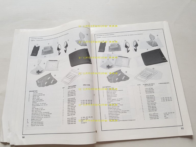 Honda CBR 900 RR 1997 manuale assemblaggio officina originale no …