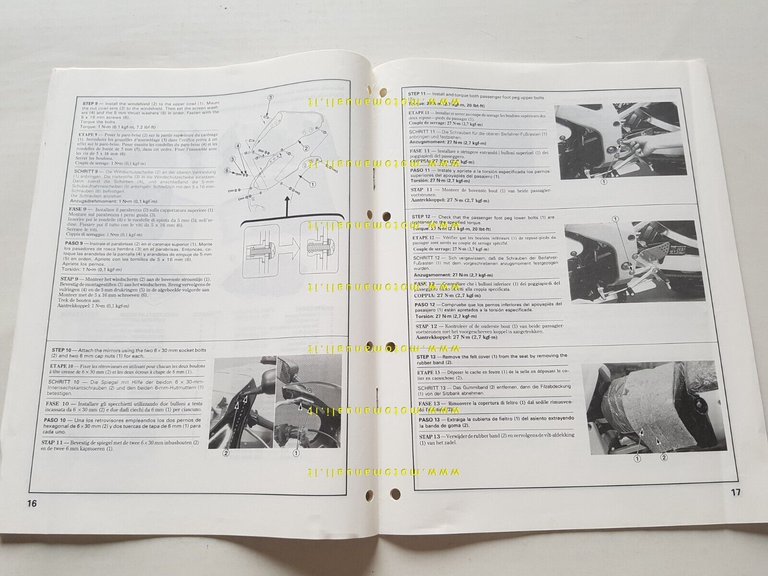 Honda CBR 900 RR 1997 manuale assemblaggio officina originale no …