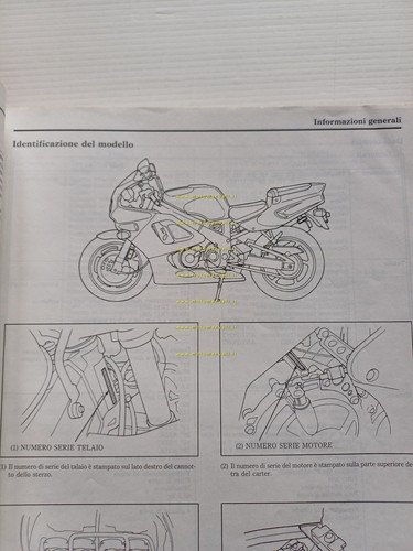Honda CBR 900 RR Fireblade 1992 manuale officina ITALIANO originale