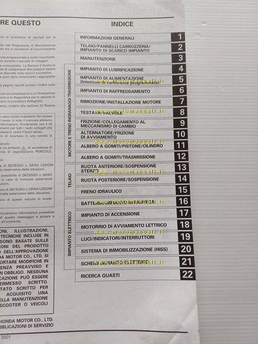 HONDA CBR 900 RR Fireblade 2001-2 (954 cc) manuale officina …