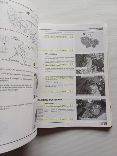 HONDA CBR 900 RR Fireblade 2001-2 (954 cc) manuale officina …
