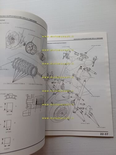 Honda CBR 900 RR Fireblade VARIANTI 1997 manuale officina ITALIANO …