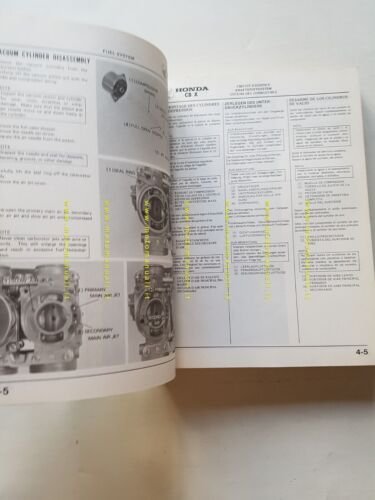 HONDA CBX 1000 1978 manuale officina INGLESE FRANCESE TEDESCO SPAGNOLO …