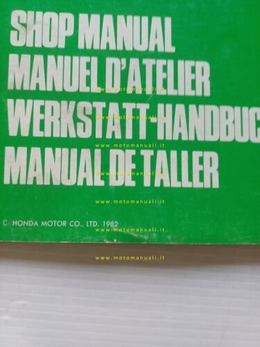 Honda CBX 400-550 F II 1982 aggiornamento SUPPLEMENTO manuale officina …