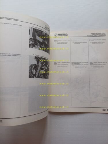 Honda CBX 400-550 F II 1982 aggiornamento SUPPLEMENTO manuale officina …