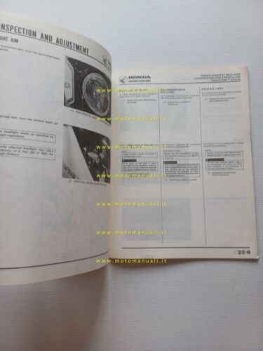 Honda CBX 400-550 F II 1982 aggiornamento SUPPLEMENTO manuale officina …