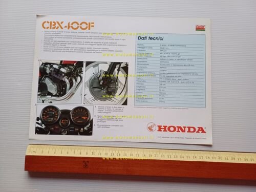 Honda CBX 400 F depliant ITALIANO moto originale epoca brochure
