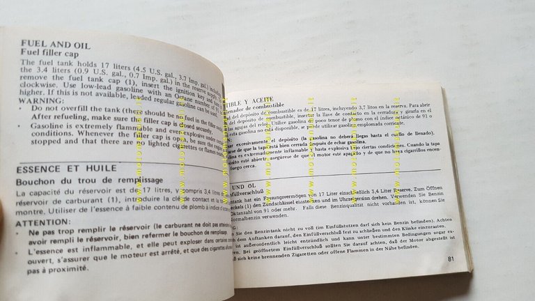 Honda CBX 400 F-F II 1982 manuale uso manutenzione INGLESE …