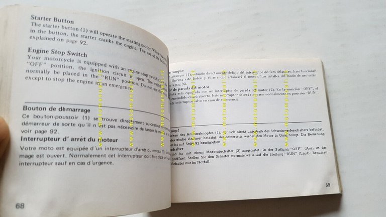 Honda CBX 400 F-F II 1982 manuale uso manutenzione INGLESE …