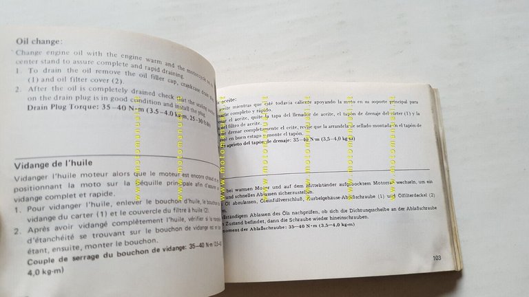 Honda CBX 400 F-F II 1982 manuale uso manutenzione INGLESE …