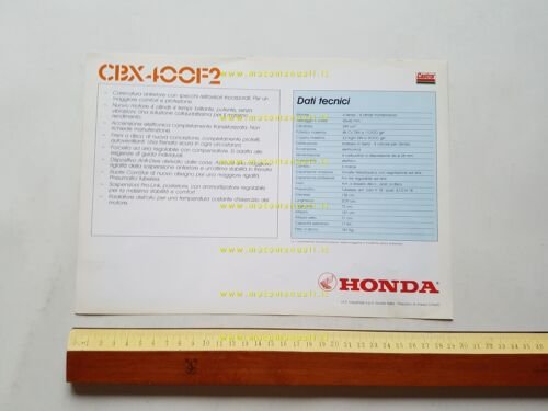 Honda CBX 400 F2 depliant italiano originale