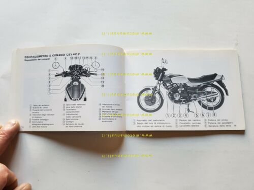 Honda CBX 400 STD F1 - DLX F2 1982 manuale …