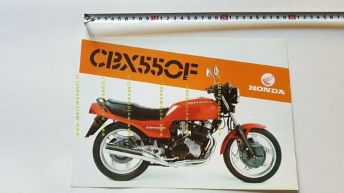Honda CBX 550 F depliant ITALIANO moto originale epoca brochure
