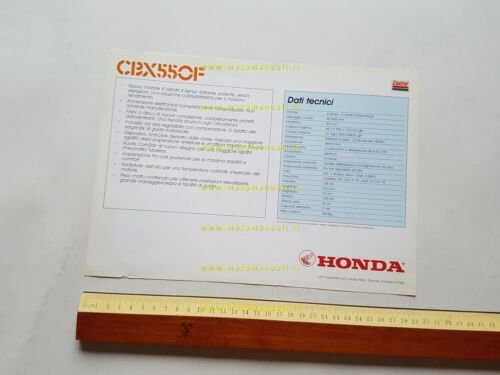 Honda CBX 550 F depliant italiano originale