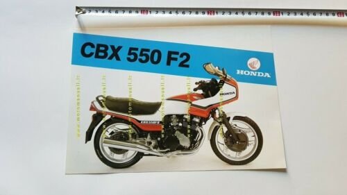 Honda CBX 550 F2 depliant ITALIANO moto originale epoca brochure