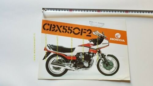 Honda CBX 550 F2 depliant ITALIANO moto originale epoca brochure