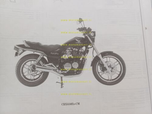 HONDA CBX 600 E- CBX 650 E - CB 650 …