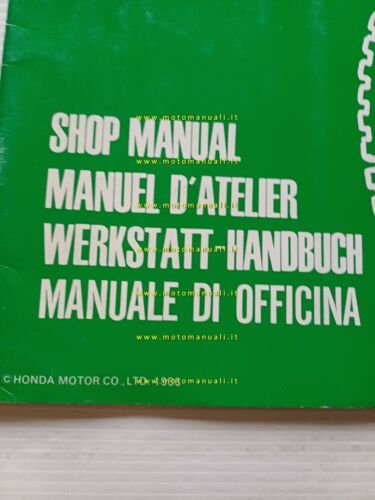 Honda CBX 750 F - F II VARIANTI 1986 manuale …