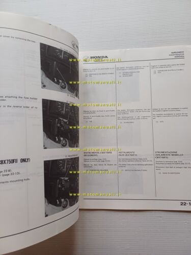 Honda CBX 750 F - F II VARIANTI 1986 manuale …