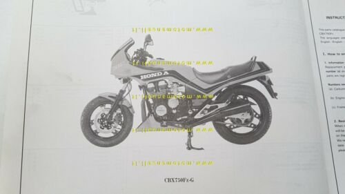 Honda CBX 750 F 1983 catalogo ricambi originale spare parts …
