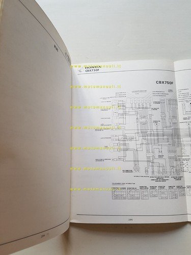 HONDA CBX 750 F 1984 manuale officina ITALIANO originale