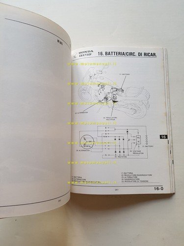 HONDA CBX 750 F 1984 manuale officina ITALIANO originale