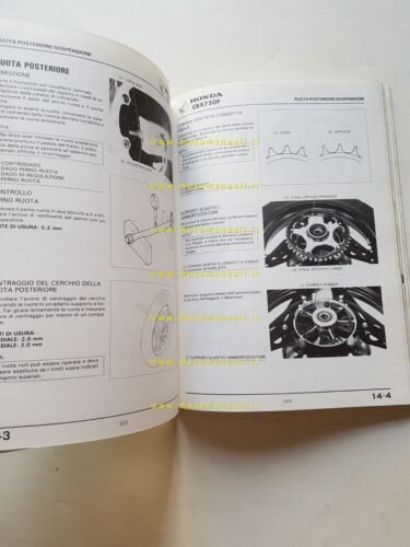 HONDA CBX 750 F 1984 manuale officina ITALIANO originale