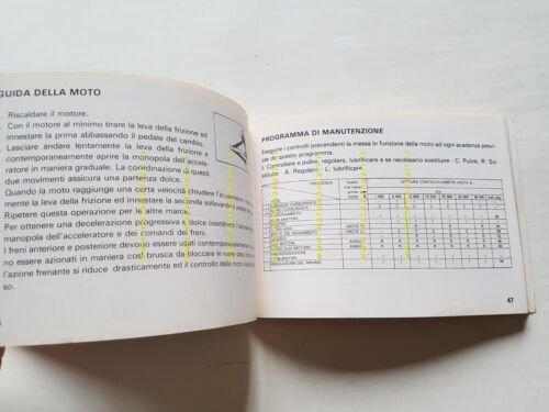 Honda CBX 750 F 1984 manuale uso manutenzione originale italiano