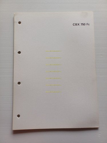 Honda CBX 750 F scheda informazioni tecniche manuale officina italiano …