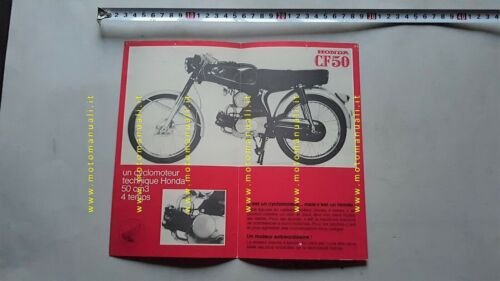 Honda CF 50 1967 depliant brochure originale testo francese