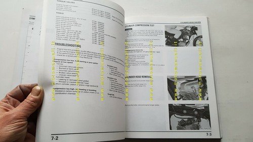 HONDA CG 125 1997 manuale officina INGLESE originale workshop manual