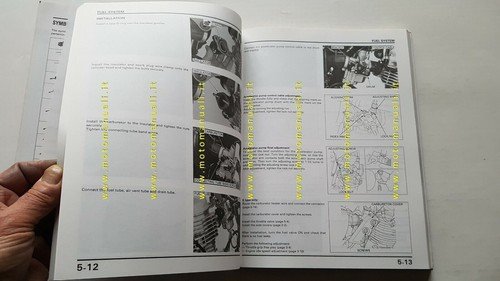 HONDA CG 125 1997 manuale officina INGLESE originale workshop manual