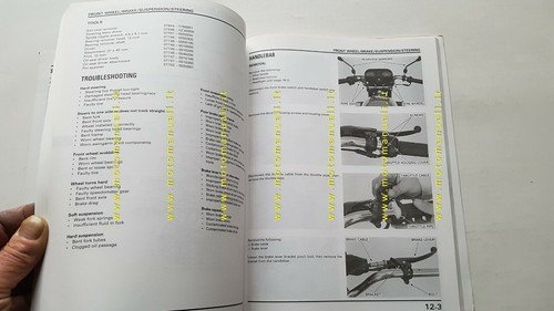 HONDA CG 125 1997 manuale officina INGLESE originale workshop manual
