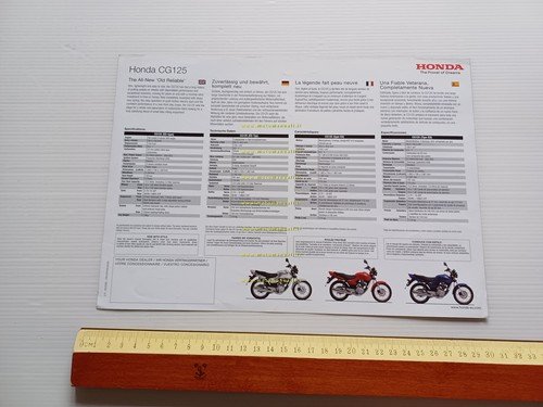 Honda CG 125 2003 depliant originale
