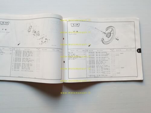 Honda CG 125 A-G-M 1991 catalogo ricambi originale spare parts …