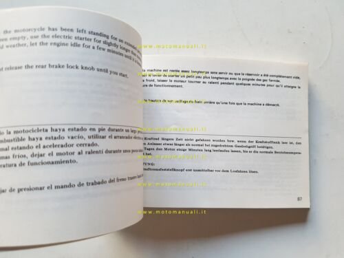 Honda CH 125 Spacy 1983 manuale uso manutenzione italiano originale