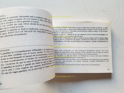 Honda CH 125 Spacy 1983 manuale uso manutenzione italiano originale