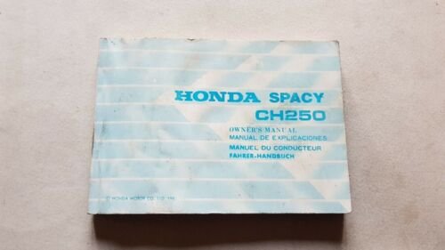 Honda CH 250 SPACY 1986 manuale uso scooter originale owner's …