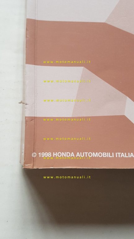 HONDA CIVIC Aero Deck Turbo D. 1998 SUPPLEMENTO manuale officina …